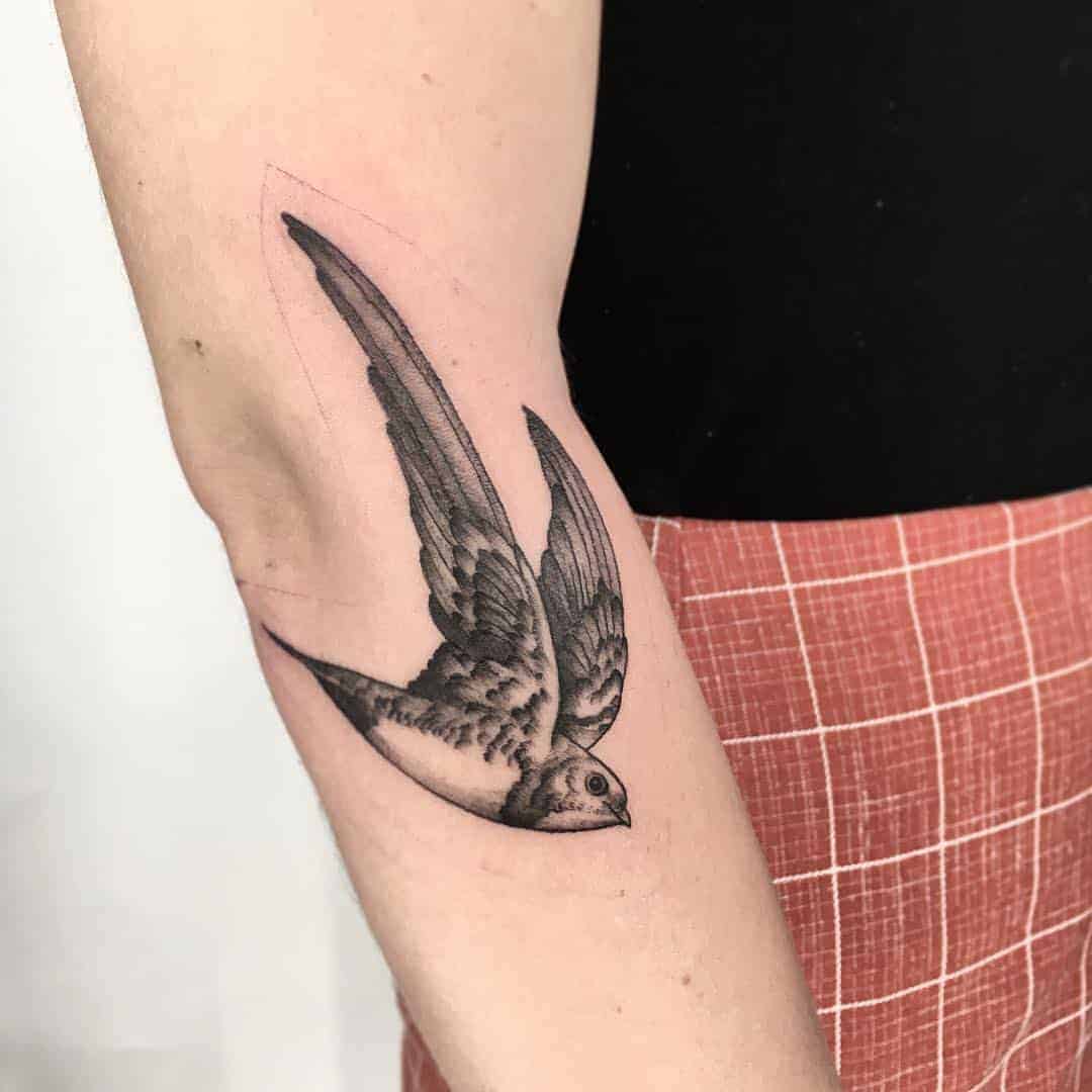 black bird tattoo designs for men