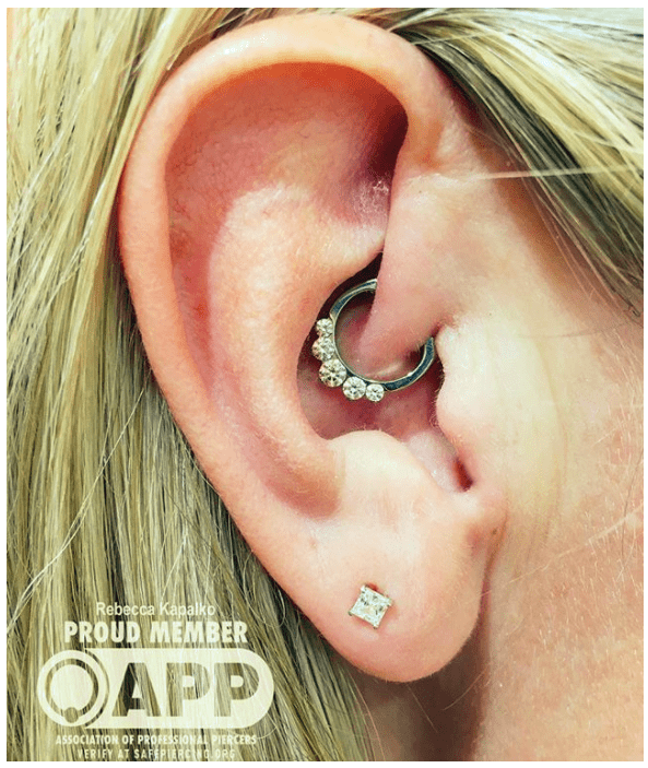 Daith 2025 piercing titanium