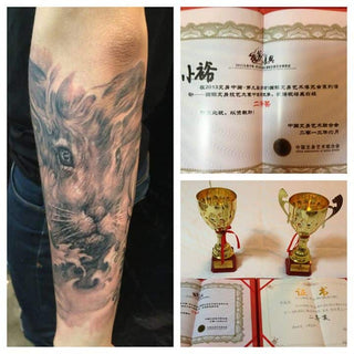 Winning at the Beijing Tattoo Convention!