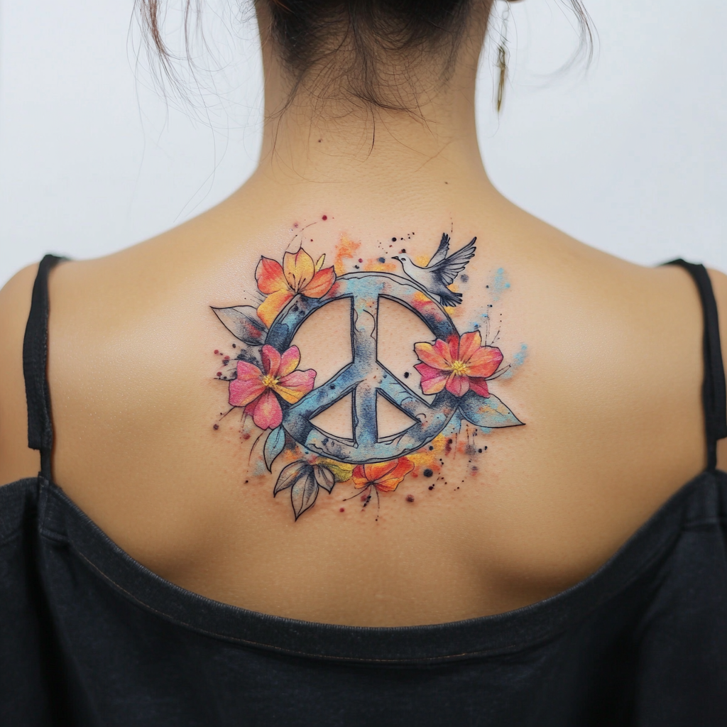 Cool Peace Sign Tattoos cool-peace-sign-tattoos