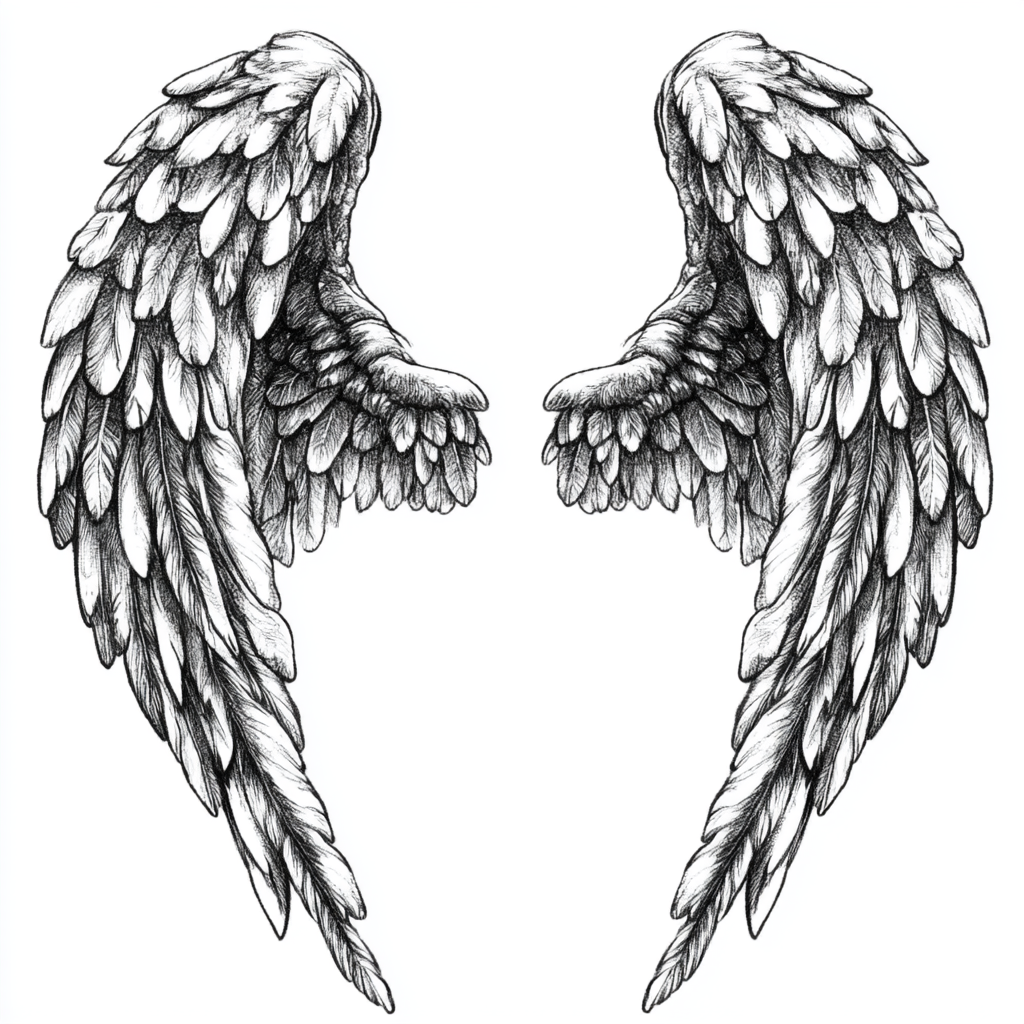 Black Wings Angel Tattoo Meaning