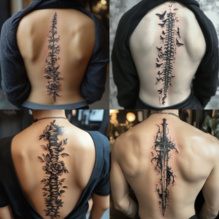 Custom Spine Tattoos