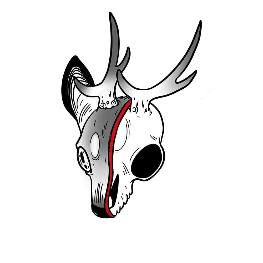Vivisected Deer Skull Chronic Ink