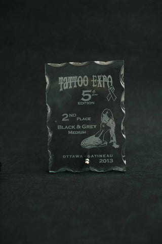 2013 Tattoo Expo 2nd Place Medium Black and Grey Tattoo Award