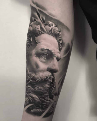 Embrace the Strength of the Sea with a Poseidon Tattoo from Chronic Ink Tattoo
