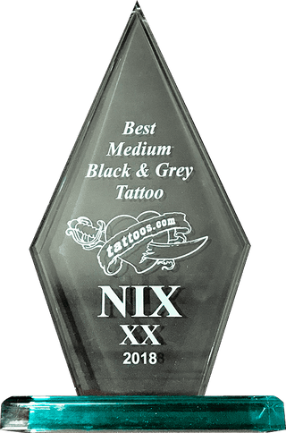 2018 NIX Tattoo Convention – Best Medium Black & Grey