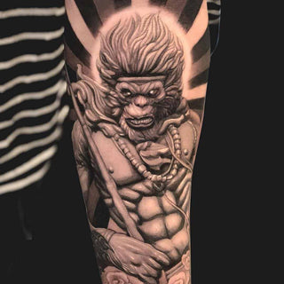 Asian Tattoos - Monkey King Tattoo Design