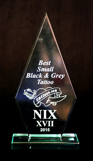 2015 NIX Best Small Black & Grey Tattoo Award