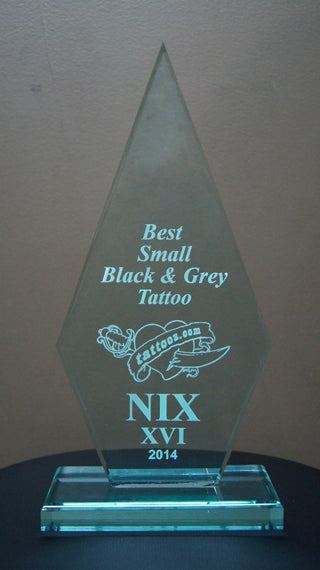 2014 NIX Best Small Black and Grey Tattoo Award