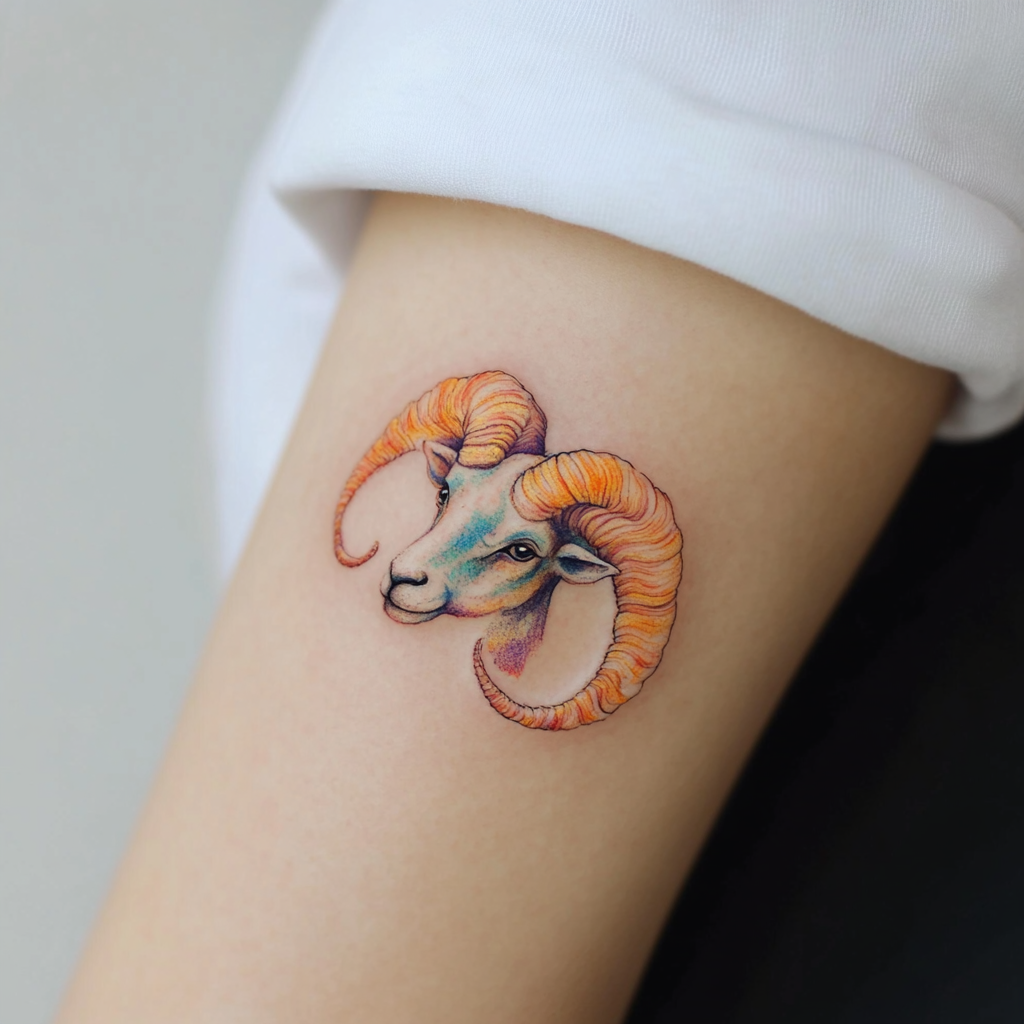 Simple aries tattoo designs - Bronctattooaus.com