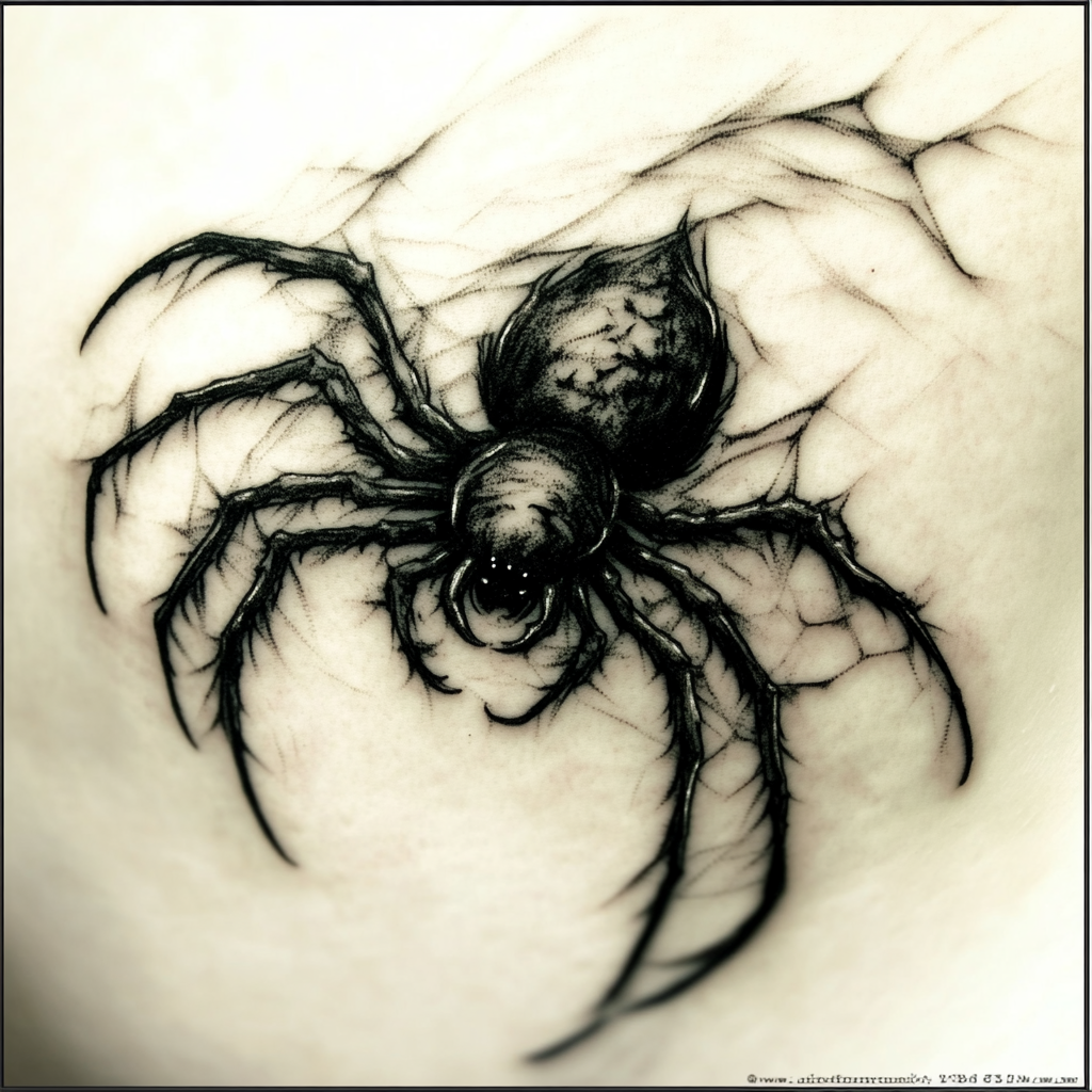 Gothic Spider Tattoos