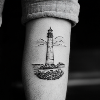 Lighthouse Memorial tattoos