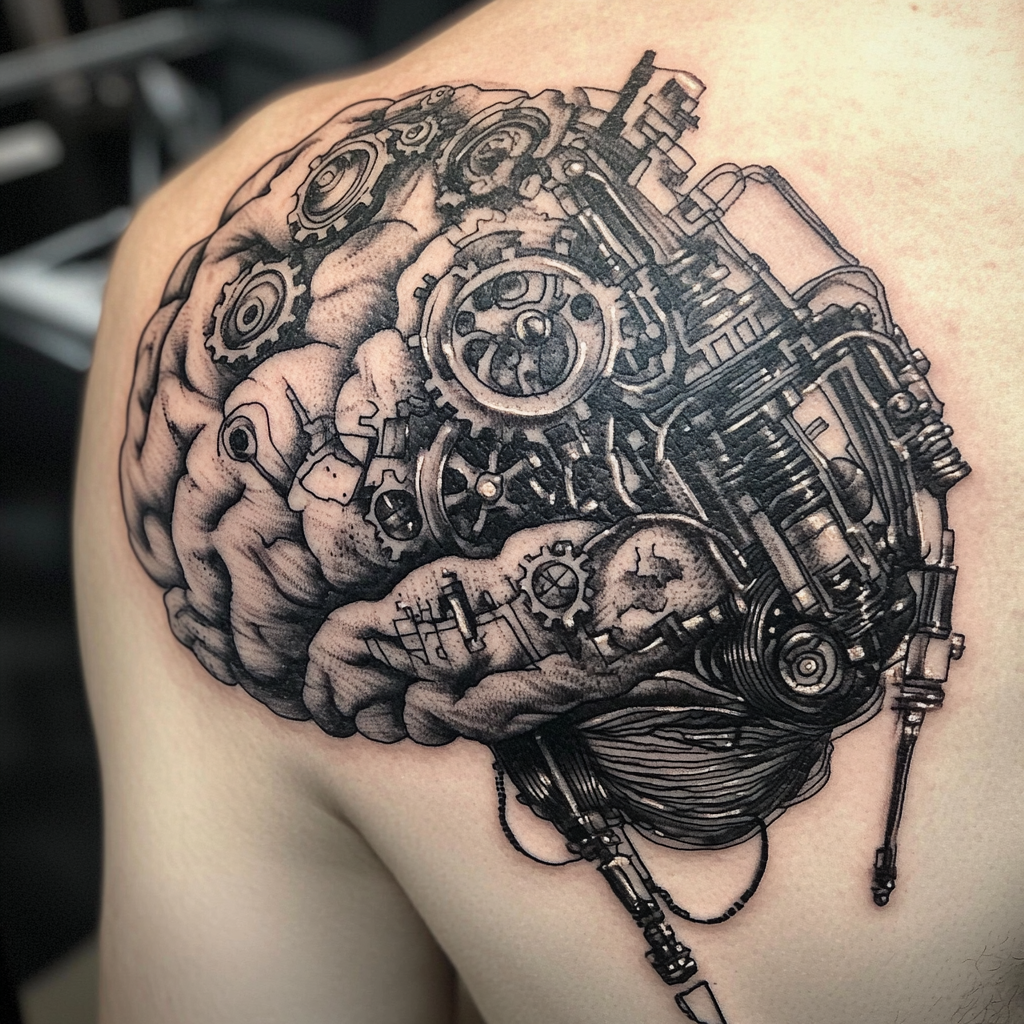 Brain tattoo - Bronctattooaus.com