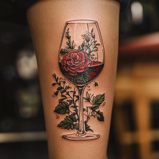 Wine Glass Tattoos