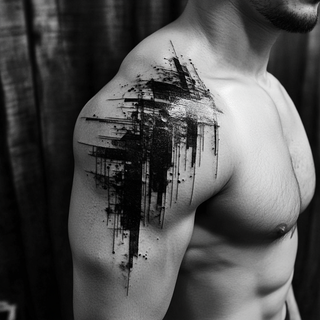 abstract shape tattoos