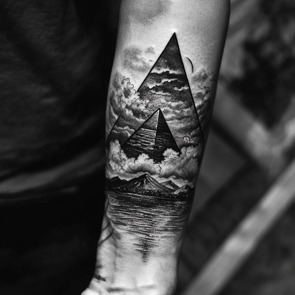 Pyramid tattoos | Orangetattooshop.com