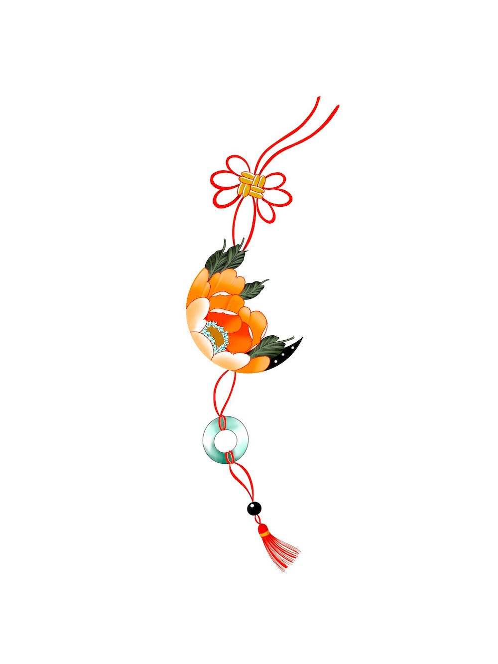 Chinese charm tattoo - Bronctattooaus.com