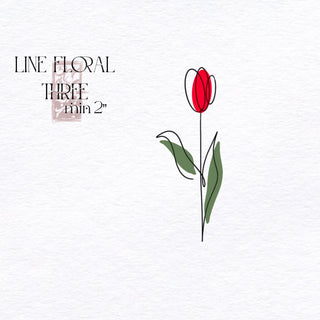 Line Floral - Three