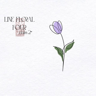 Line Floral - Four