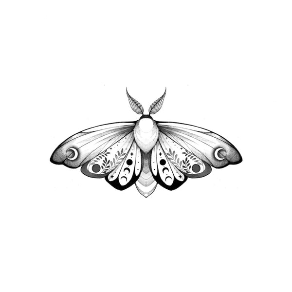 Flash Luna moth  Tattoo Abyss Montreal