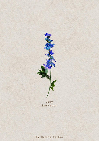 Watercolour Birth Flower