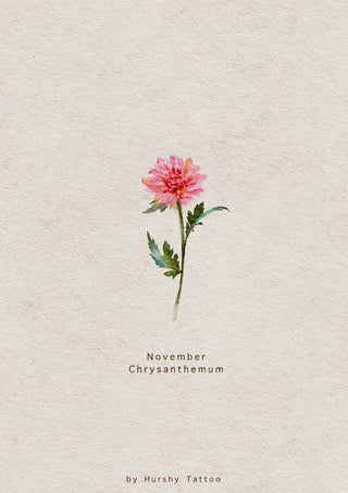 Watercolour Birth Flower