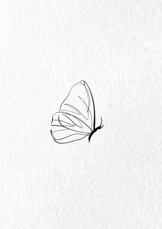 Single Line Butterfly