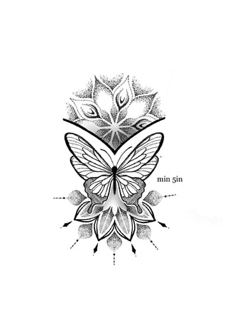 Butterfly and Mandala