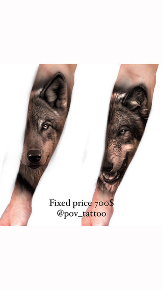 Wolf Forearm Sleeve