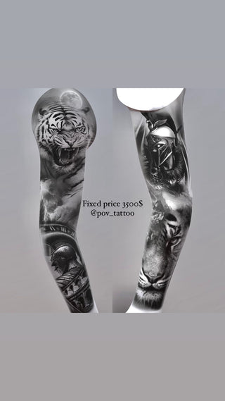 Tiger and Warrior Sleeve