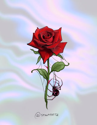 Rose w/ Black Widow