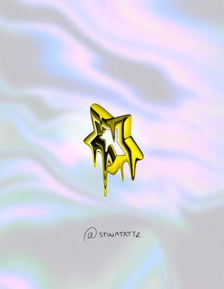 Melting Chrome Star