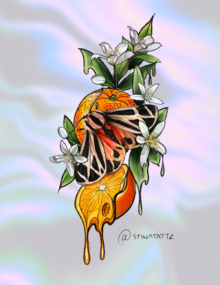 Melting Oranges and Jasmine w/Moth