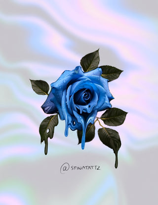 Melting Blue Rose