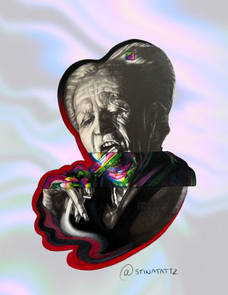Dracula Glitch Portrait