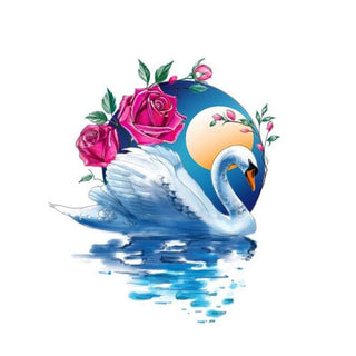 Swan with Rose
