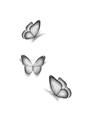 Row of Butterflies