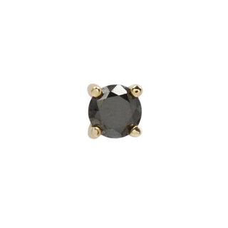 Genuine Black Diamond Prong in 14k Gold by Buddha Jewelry