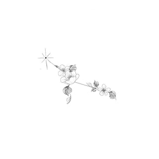 Horoscope Constellation Floral - Cancer