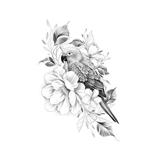 Parrot with Floral