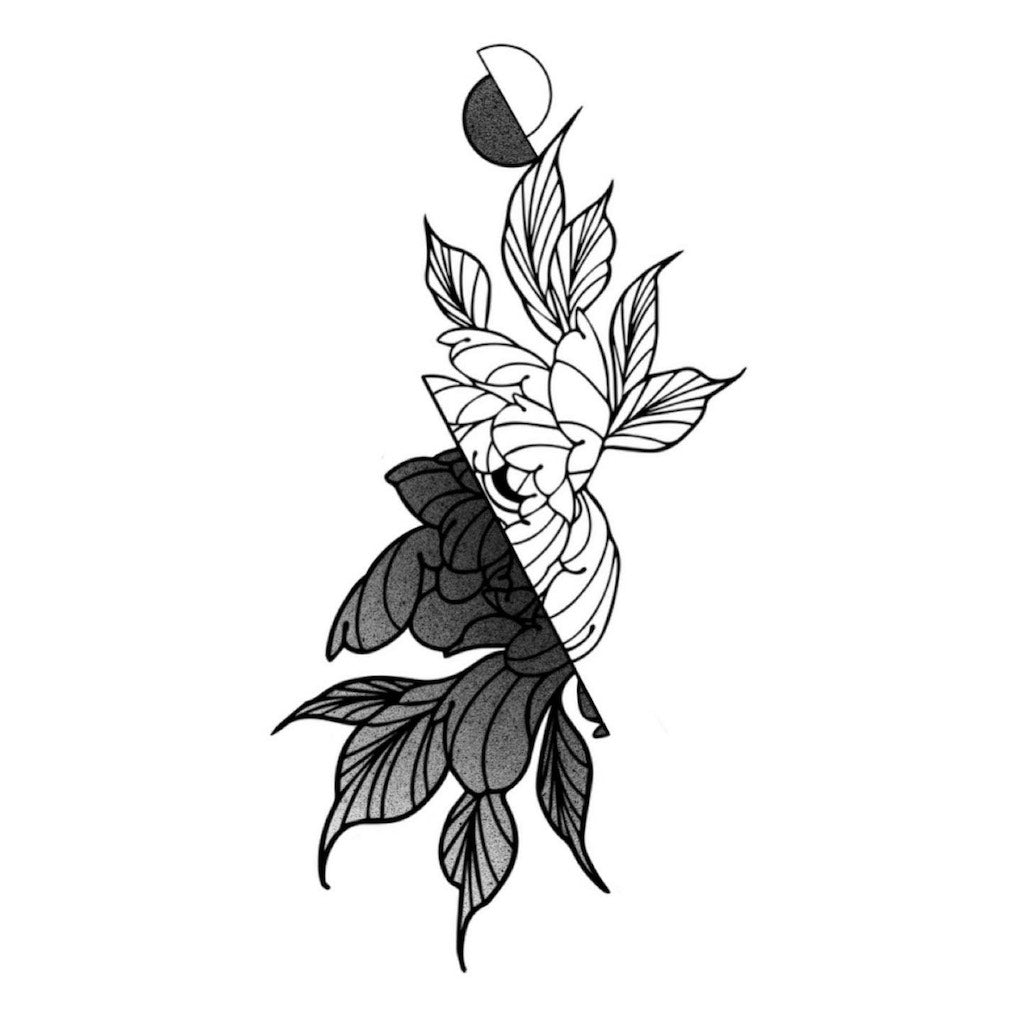 Light and Dark Flower Chronic Ink