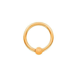 Fixed Bead Ring in 14k Gold by Junipurr