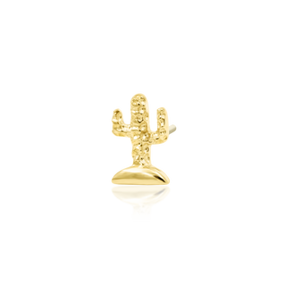 Cactus in 14k Gold by Junipurr