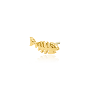 Fishbone in 14k Gold by Junipurr