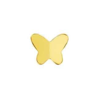 Butterfly End in 14k Yellow Gold by Junipurr - Pierced