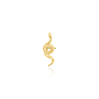 Textured Snake in 14k Gold by Junipurr