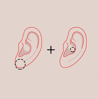Combo: Ear Lobe + Conch Piercing in Markham