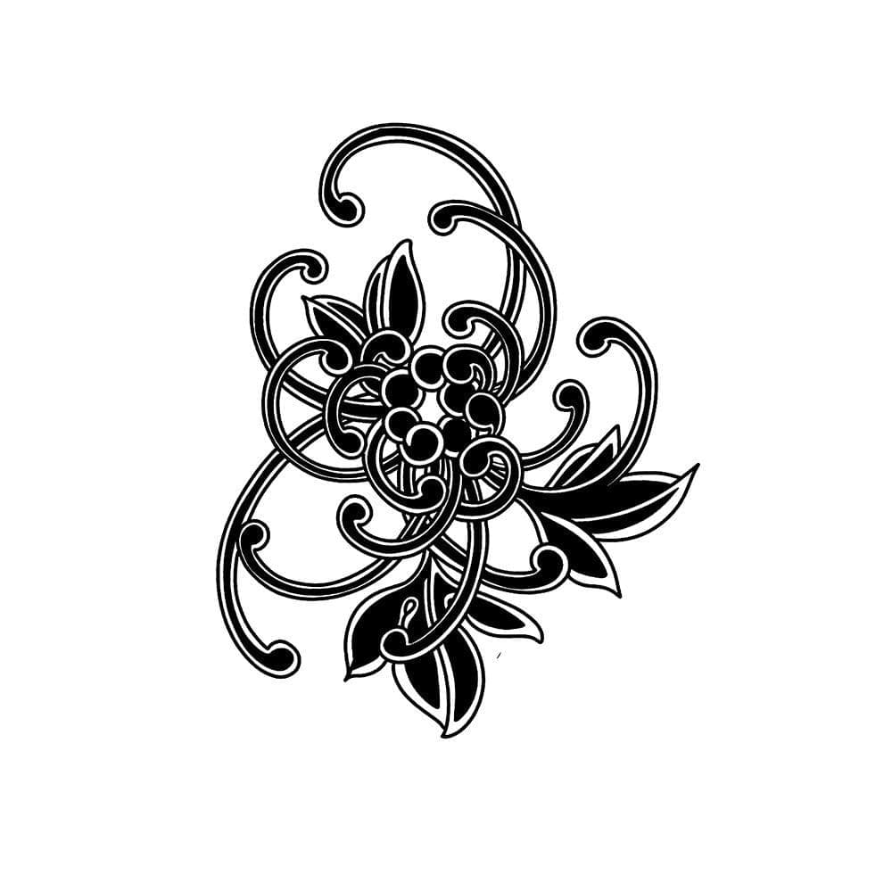 Traditional Chrysanthemum 6 Chronic Ink