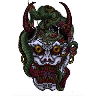 Hanya Mask with Dragon